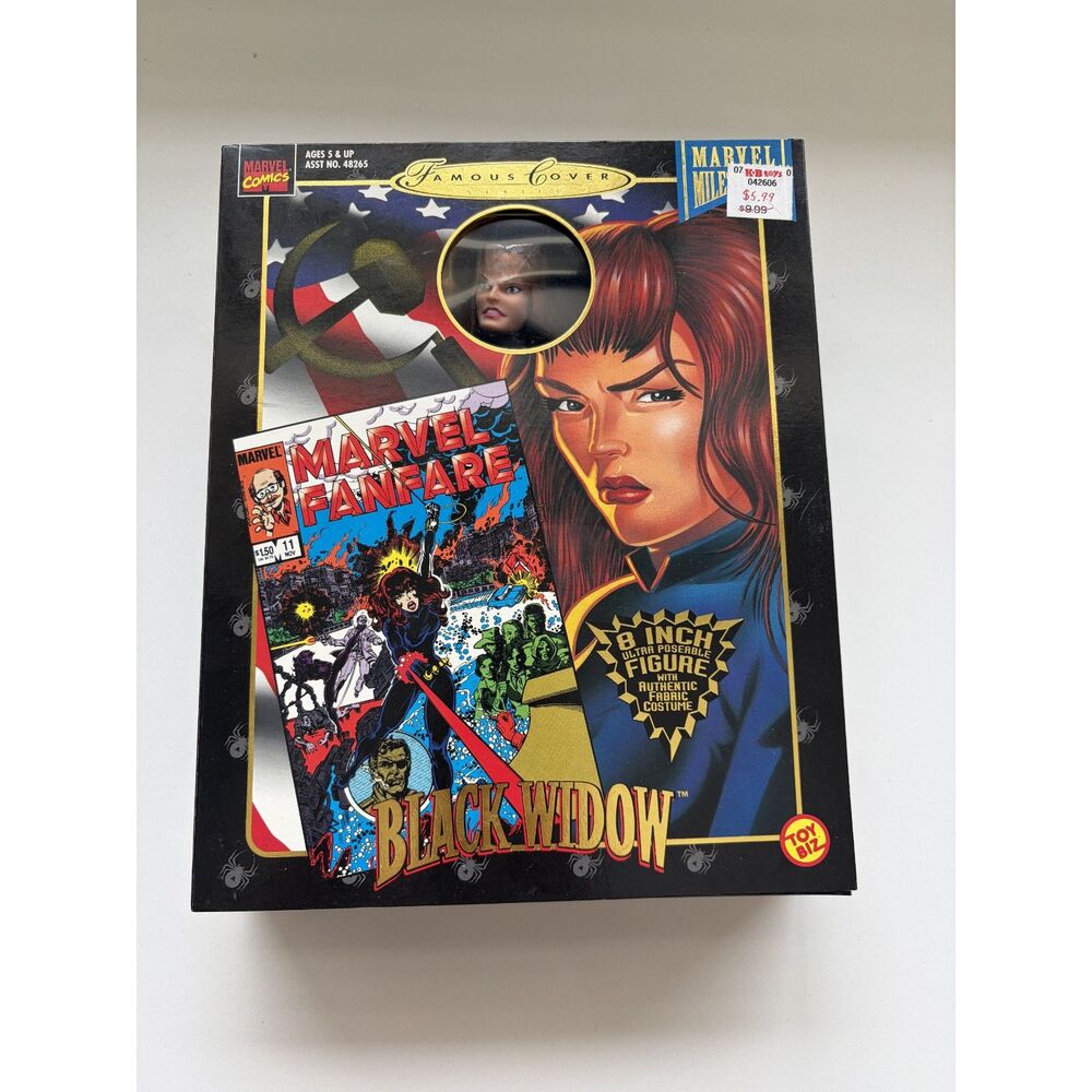VTG Marvel Black Widow Action Figure Toy Biz 1998 New
